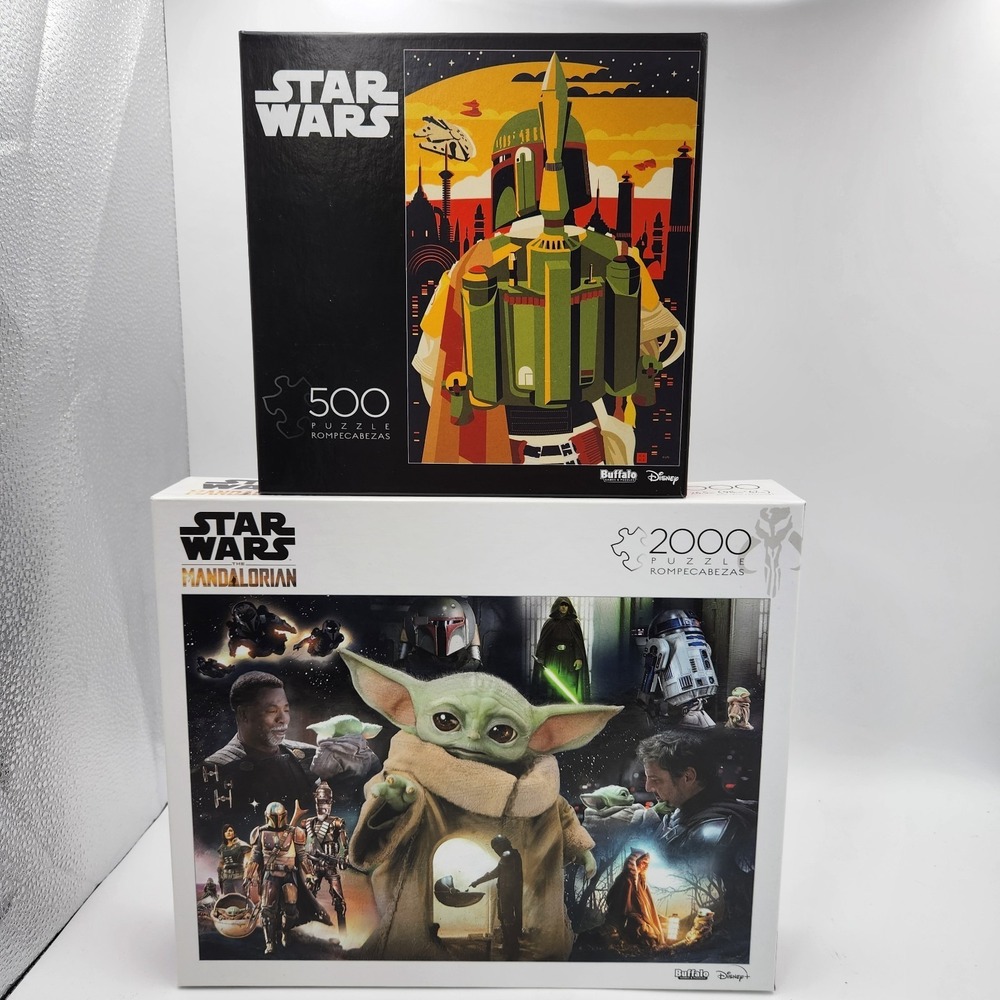 Buffalo Games Star Wars The Mandalorian Grogu R2D2 Jigsaw Puzzle Lot 2